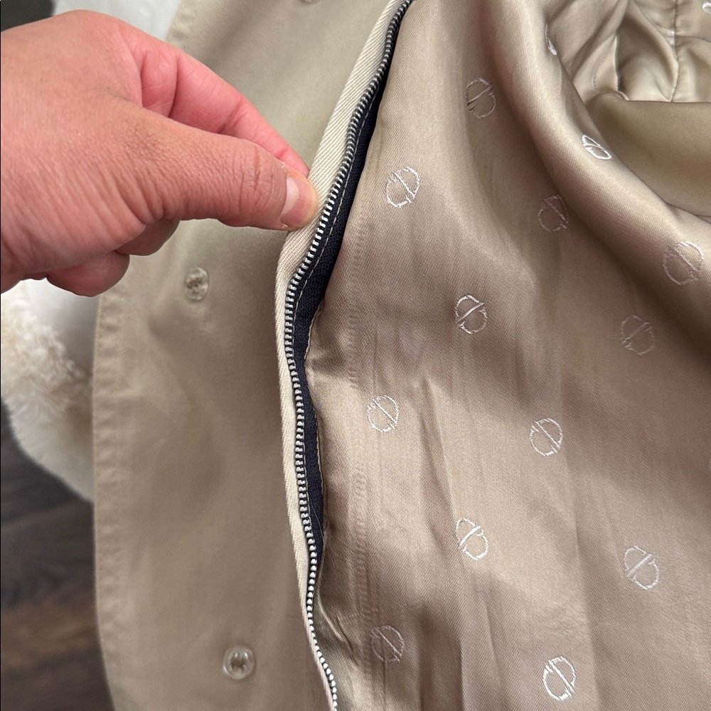Christian Dior vintage Beige Trench Coat sz L - Picture 14 of 14